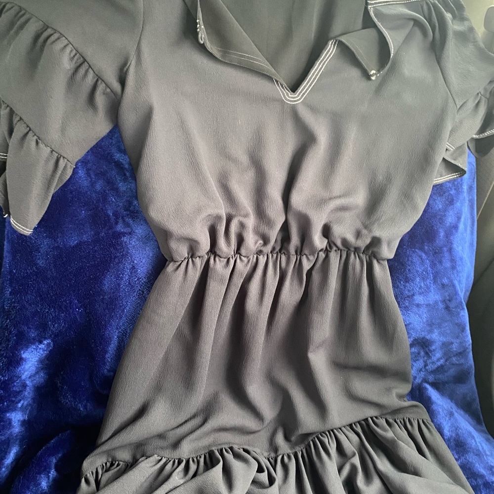 Joie Black Dress with Subtle Texture